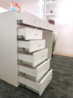 vanity table with mirror