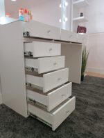 vanity table with mirror