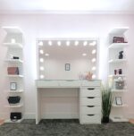 makeup desk with mirror