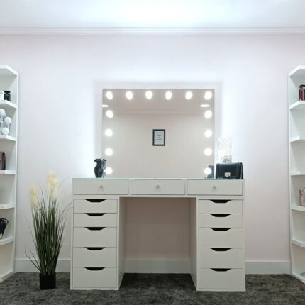 makeup vanity with lights