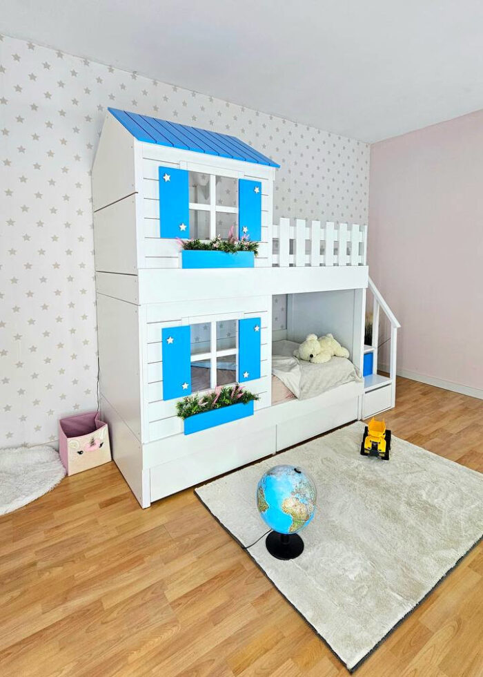 bunk bed with drawers