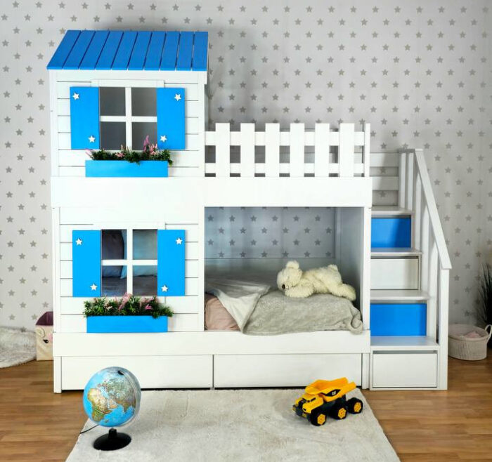 bunk bed with drawers